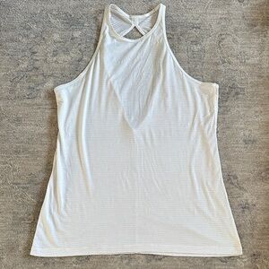 Lululemon women’s halter style tank top
Size/ see measurements
Color: white
